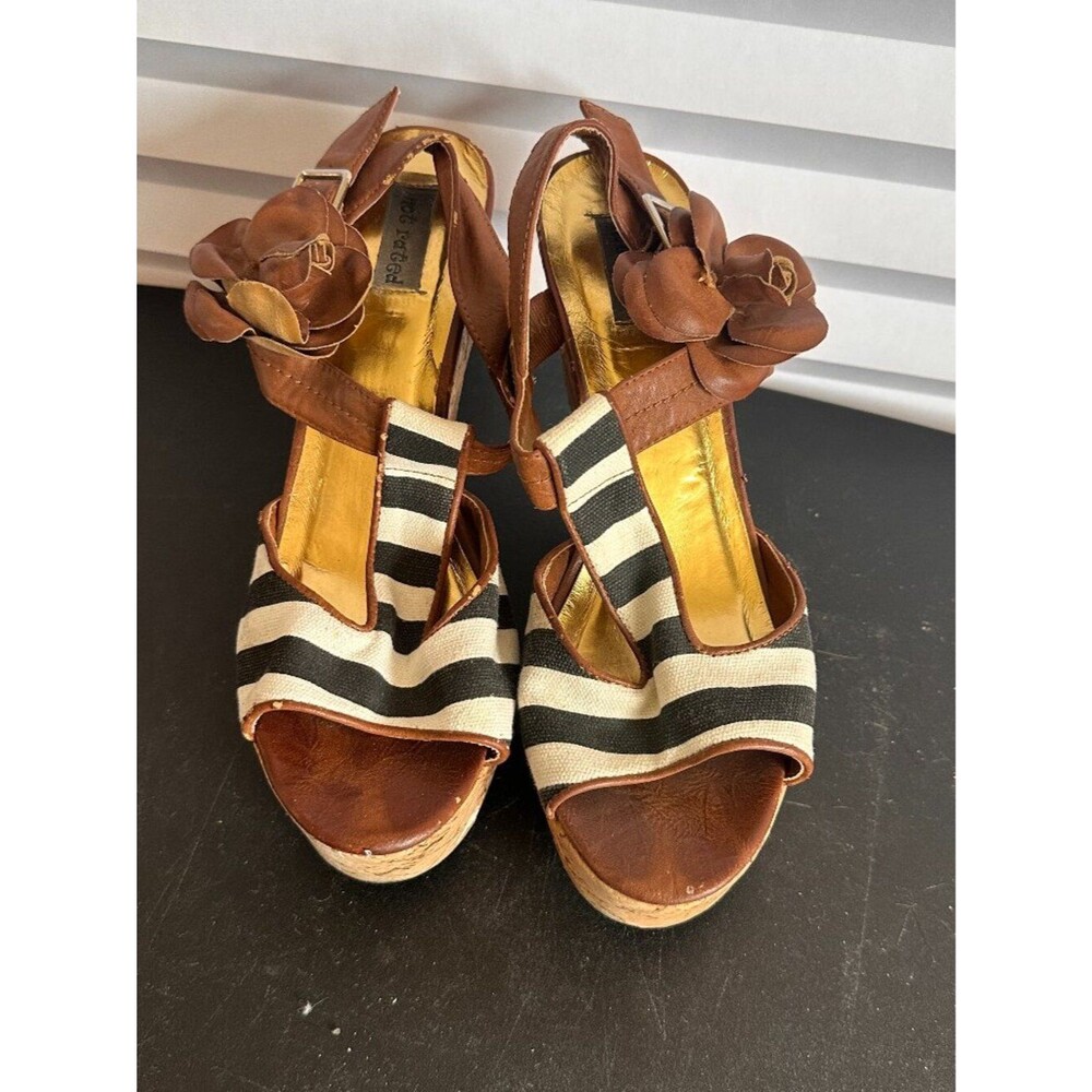 Hot Rated Womens Platform Wedge Sandals Size 9 Shoes